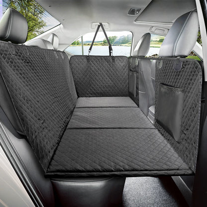 Dog Car Back Seat Extender with Hard Bottom