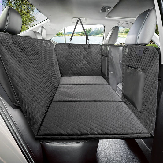 Dog Car Back Seat Extender with Hard Bottom