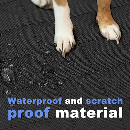 Dog Car Back Seat Extender with Hard Bottom
