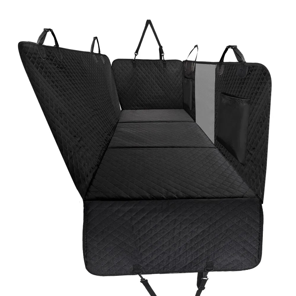 Dog Car Back Seat Extender with Hard Bottom
