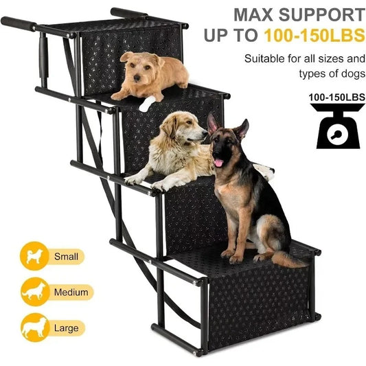 4 Steps Dog Portable Folding Stair